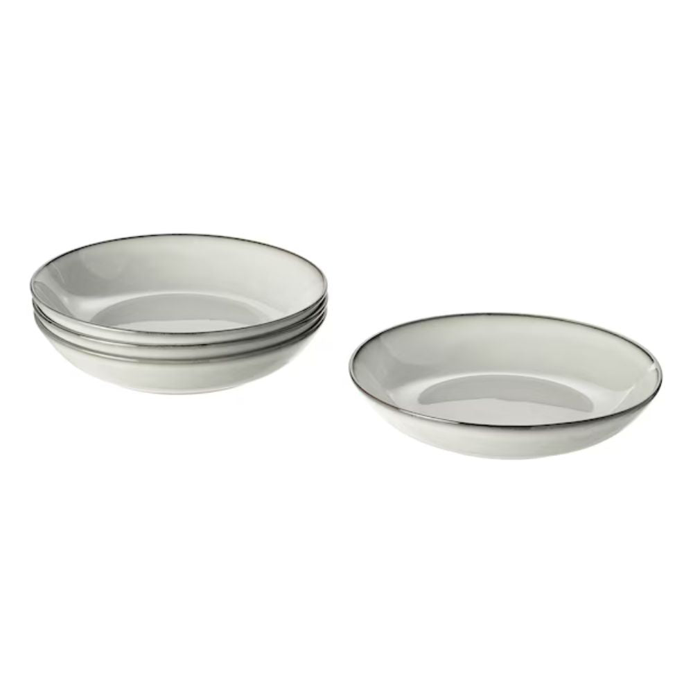IKEA GLADELIG Deep plate, 21 cm, 4 Packs