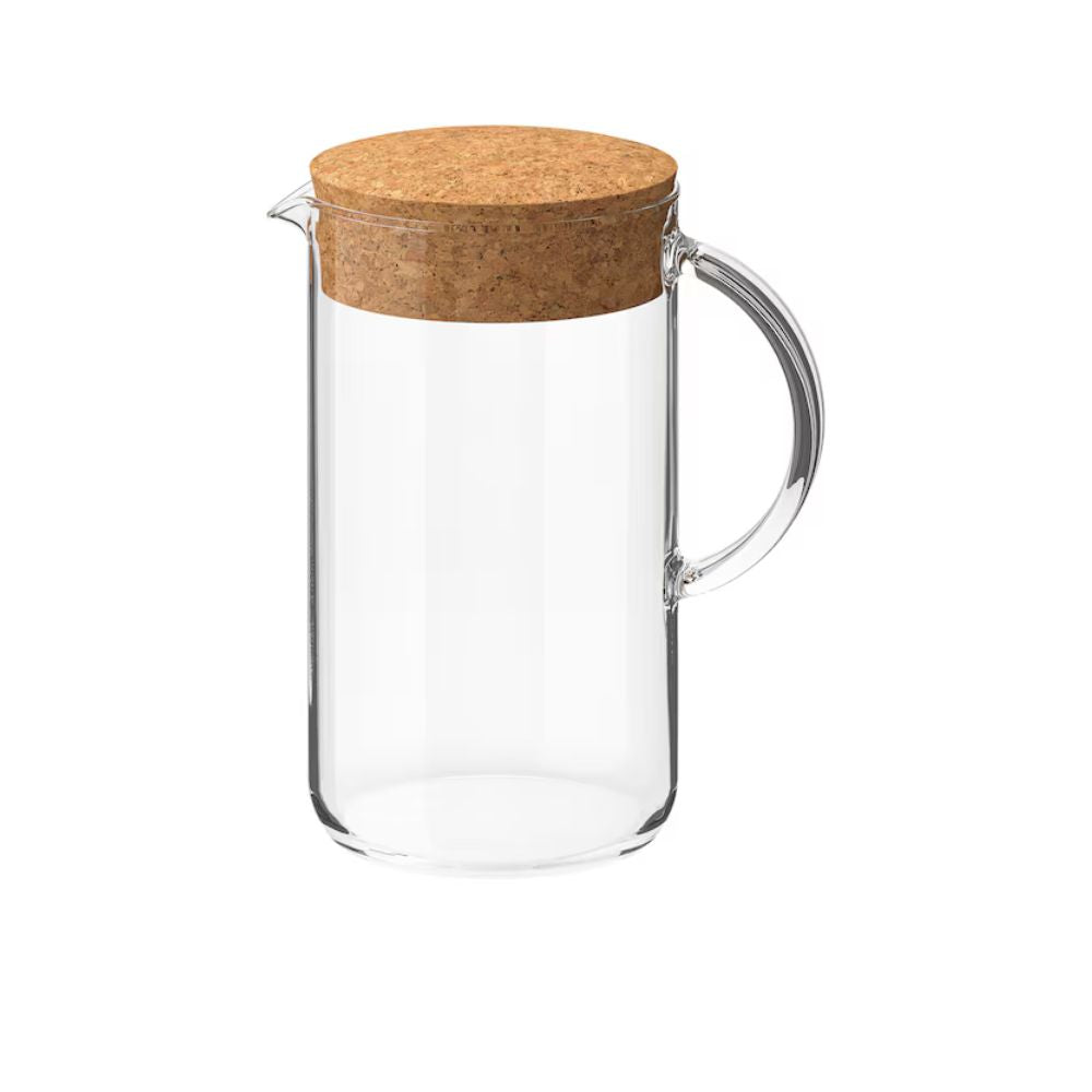 IKEA 365+ Jug with lid, clear glass/cork, 1.5 l