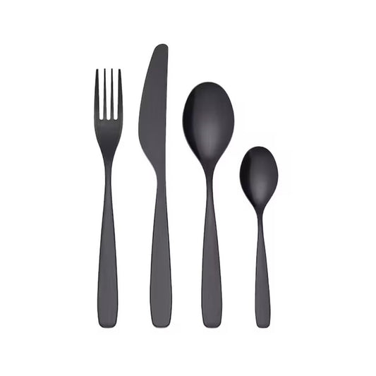 IKEA TILLAGD 24-piece cutlery set, black