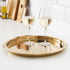 IKEA GLATTIS Tray, brass-colour, 38 cm