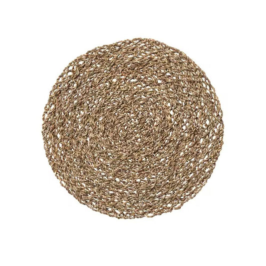 IKEA IHÅLLIG Place mat, natural/seagrass, 37 cm