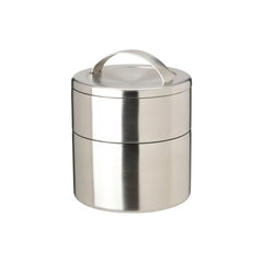 IKEA FÖRSKAFFA Insulated tiffin box, 2 tiers, stainless steel