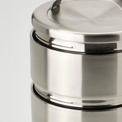 IKEA FÖRSKAFFA Insulated tiffin box, 2 tiers, stainless steel