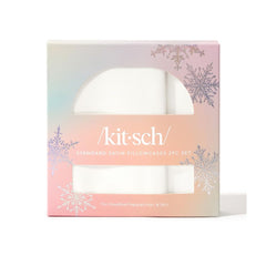 Kitsch Holiday Satin Pillowcase Duo - Ivory