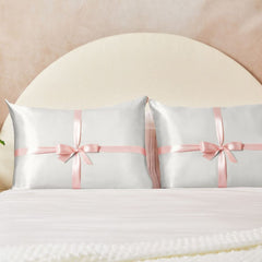 Kitsch Holiday Satin Pillowcase Duo - Ivory
