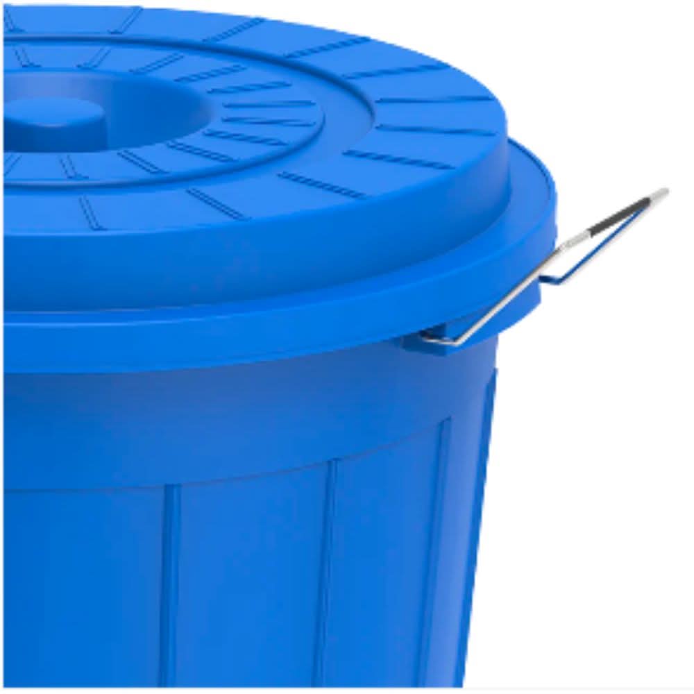 Cosmoplast Round Plastic Drum with Lid 80L