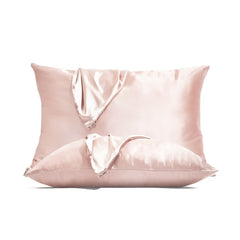 Kitsch Holiday Satin Pillowcase Duo - Blush