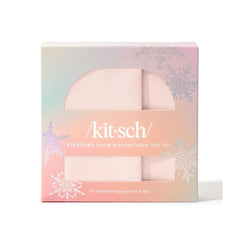 Kitsch Holiday Satin Pillowcase Duo - Blush