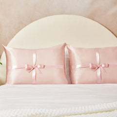 Kitsch Holiday Satin Pillowcase Duo - Blush