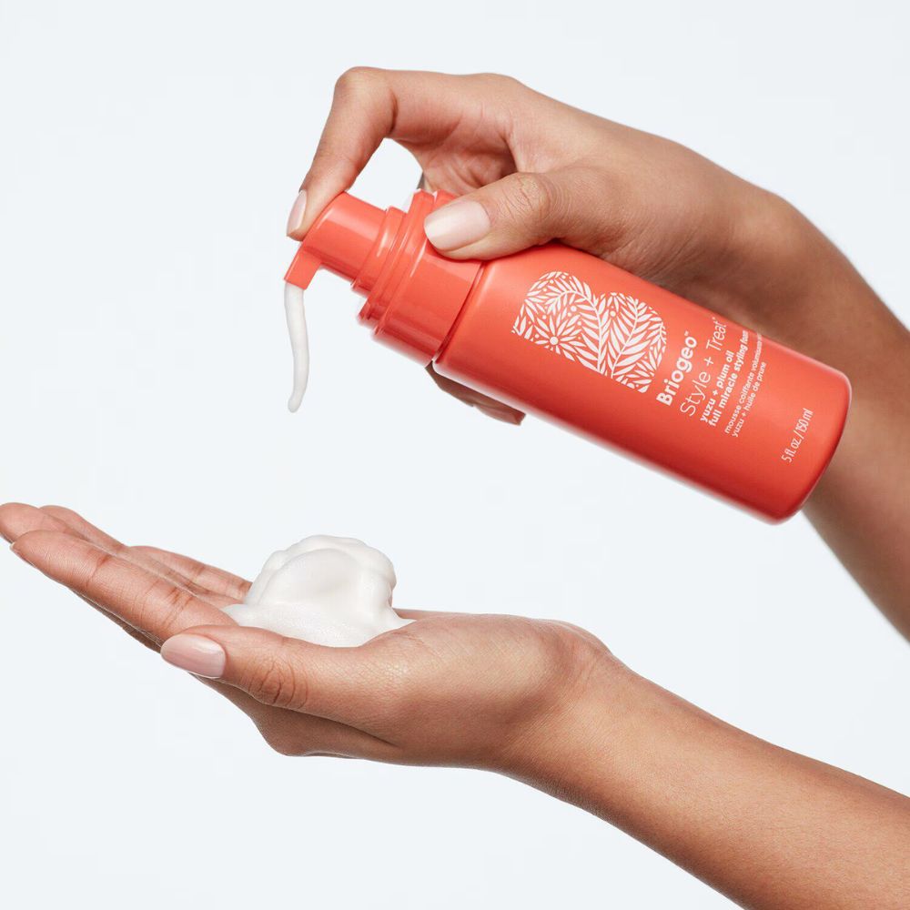 BRIOGEO Style + Treatβ’ Yuzu + Plum Oil Hair Styling Texture Foam