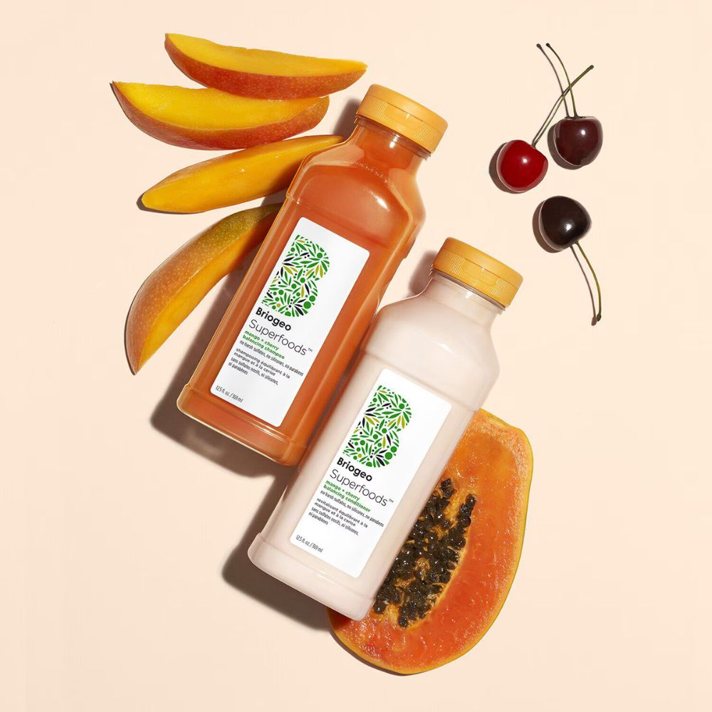 BRIOGEO Superfoods Mango + Cherry Oil Control & Balancing Shampoo