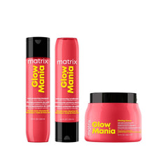Glow Mania Colour Protecting Shampoo, Conditioner, & Mask Trio for Coloured Hair