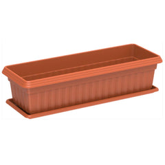 Cosmoplast Small Exotica Planter with Tray 19"