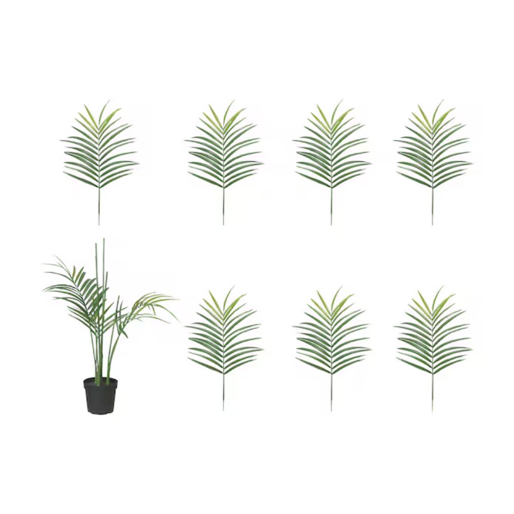 FEJKA Artificial potted plant, in/outdoor Kentia palm, 23 cm