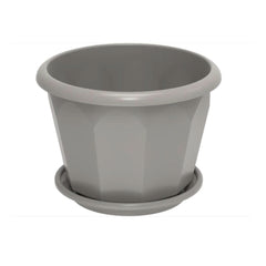 Cosmoplast Hexagonal Flowerpot with Tray 11"