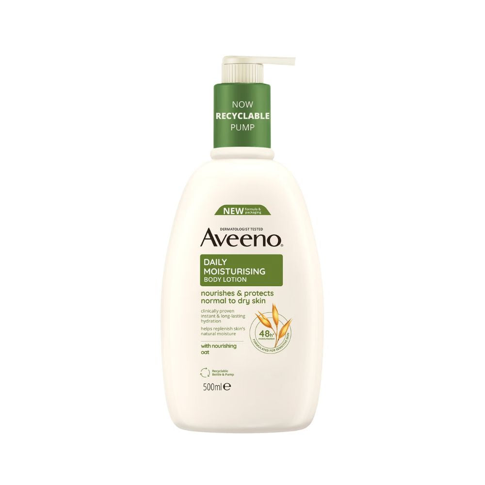 Aveeno Daily Moisturising Wash and Lotion Duo to Protect Dry Skin 1L Mega Bundle