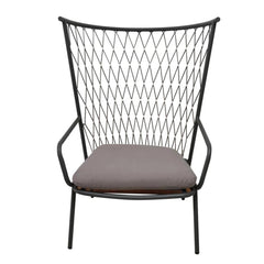 Aluminum Rope Chair W/Cushion Icon (88 x 84 x 125 cm) 1-Seater
