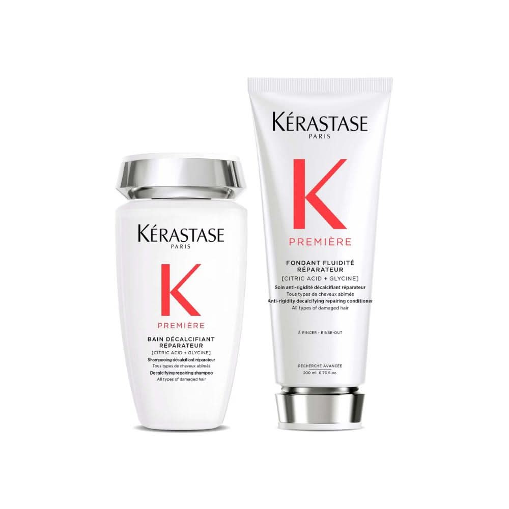 Kérastase Première Decalcifying Repairing Shampoo and Conditioner Duo for Damaged Hair with Pure Citric Acid and Glycine