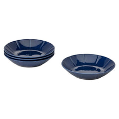 IKEA STRIMMIG Deep plate, stoneware grey, 23 cm