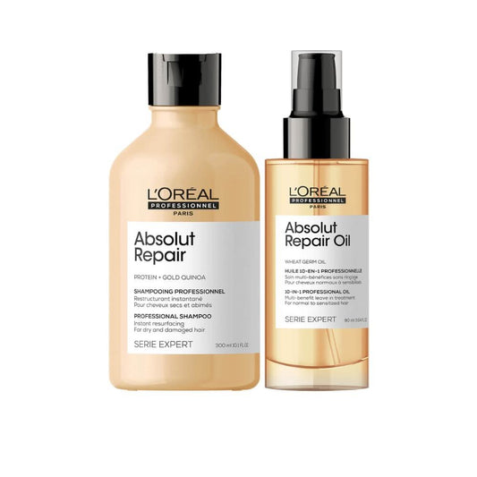 L'Oréal Professionnel Absolut Repair Oil and Shampoo Bundle