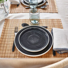 IKEA OMBONAD Side plate, dark grey, 20 cm