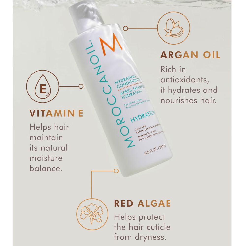 شامبو وبلسم مرطب من موركان أويل، عبوة من قطعتين × 500 مل