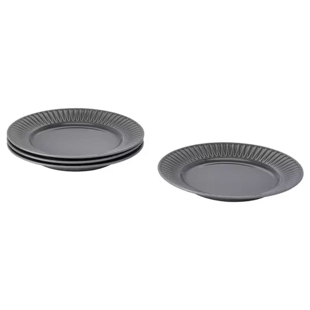 IKEA STRIMMIG Plate, stoneware blue, 27 cm