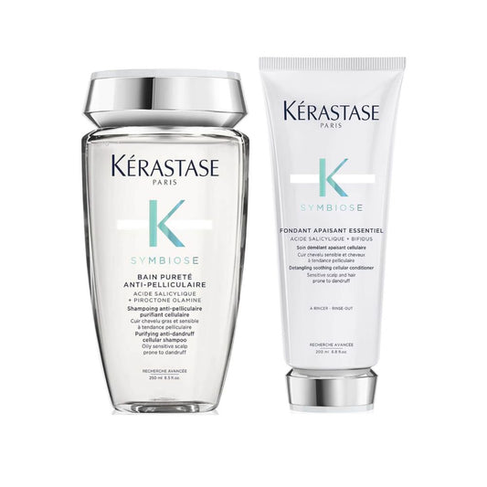 KΓ©rastase Symbiose Anti-Dandruff Cleanse and Condition Duo for Oily Scalps