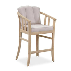 New In & Ace Exclusive Ashmore Classic Acacia Wood & Wicker Bar Chair (55.5 x 58 x 93.5 cm, 2 Pc.)