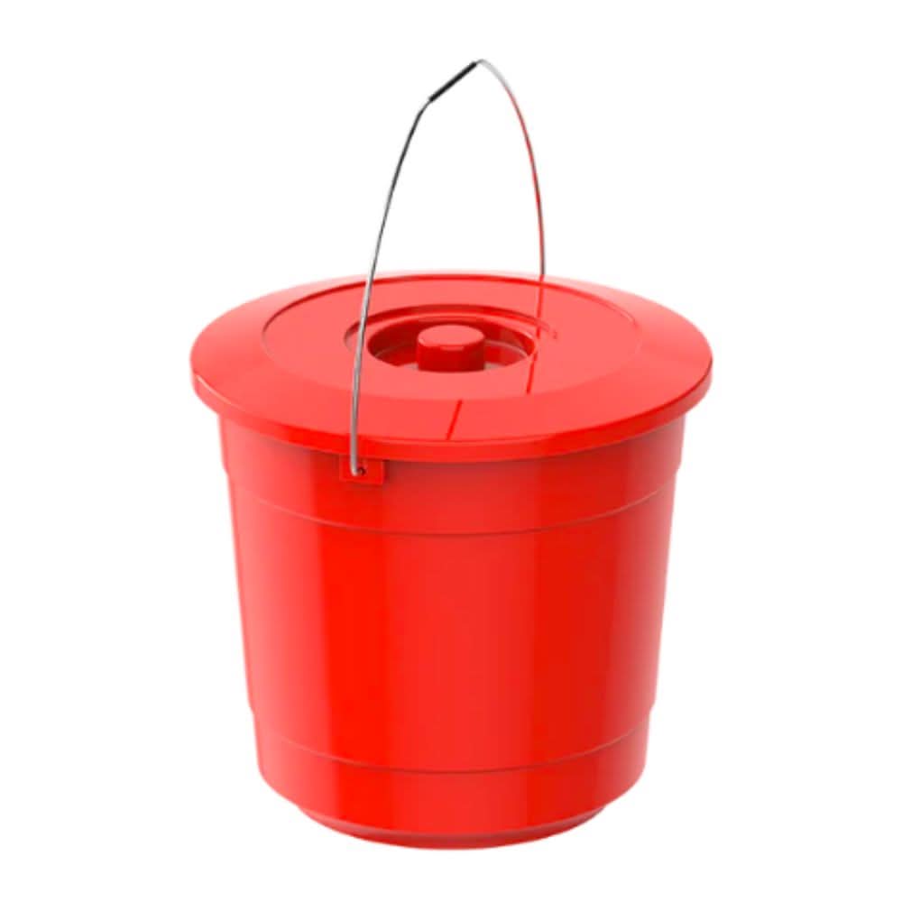 Cosmoplast EX 15L Round Plastic Bucket with Steel Handle