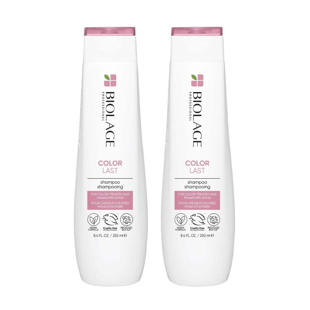 Biolage ColorLast Coloured Hair Shampoo and Colour Protect Shampoo for Coloured Hair 250ml Duo