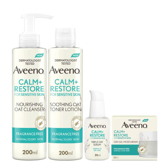 Aveeno Face 4-Step Routine Bundle for Sensitive Skin