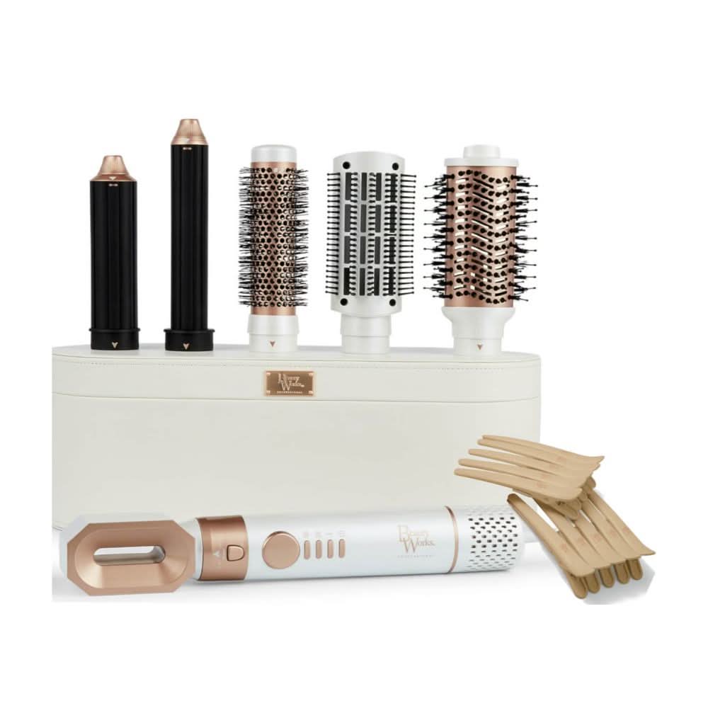 Beauty Works AERIS Multi-Styler and Exclusive Gold Sectioning Clips Bundle