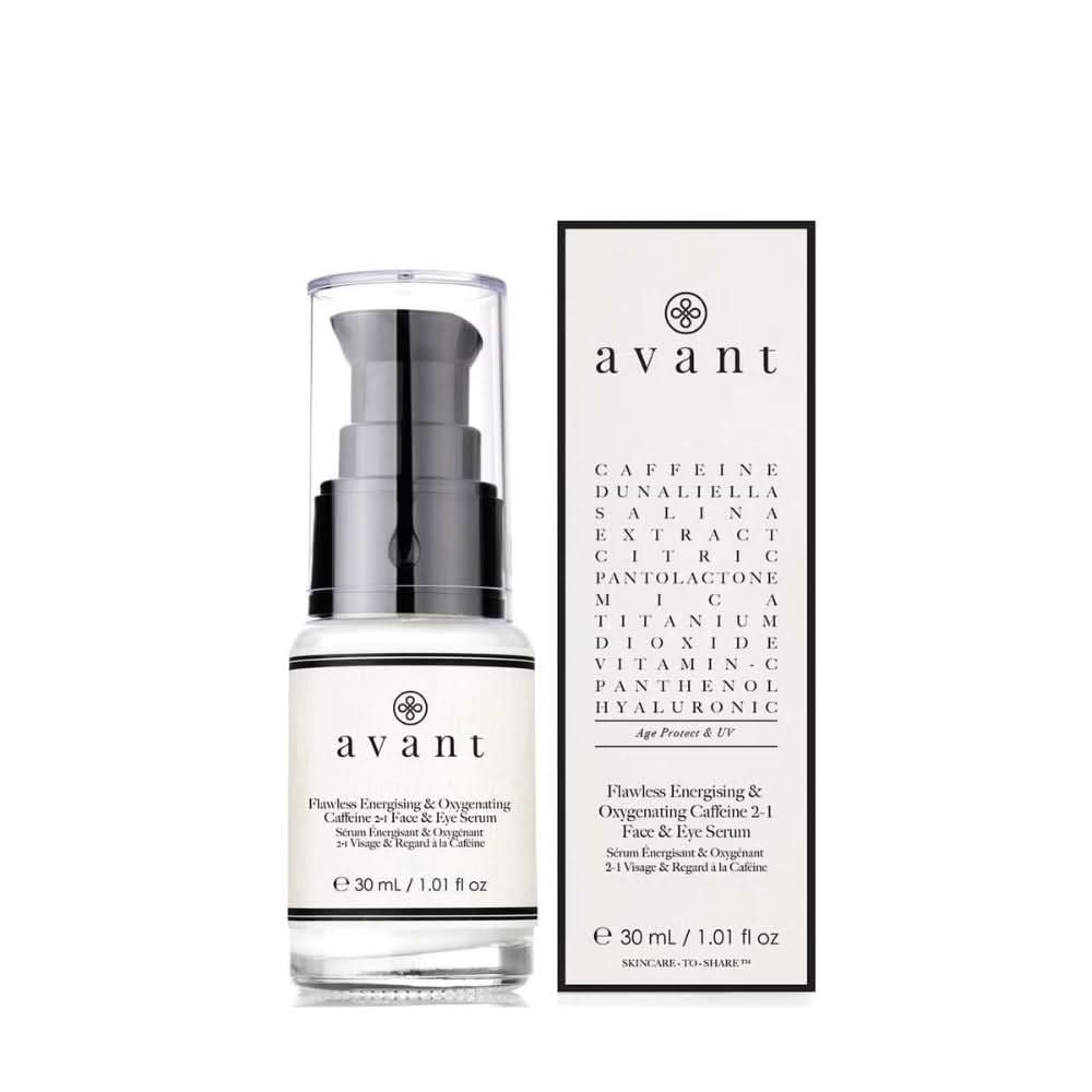 Avant Skincare Flawless Energising and Oxygenating Caffeine 2-1 Face and Eye Serum 30ml
