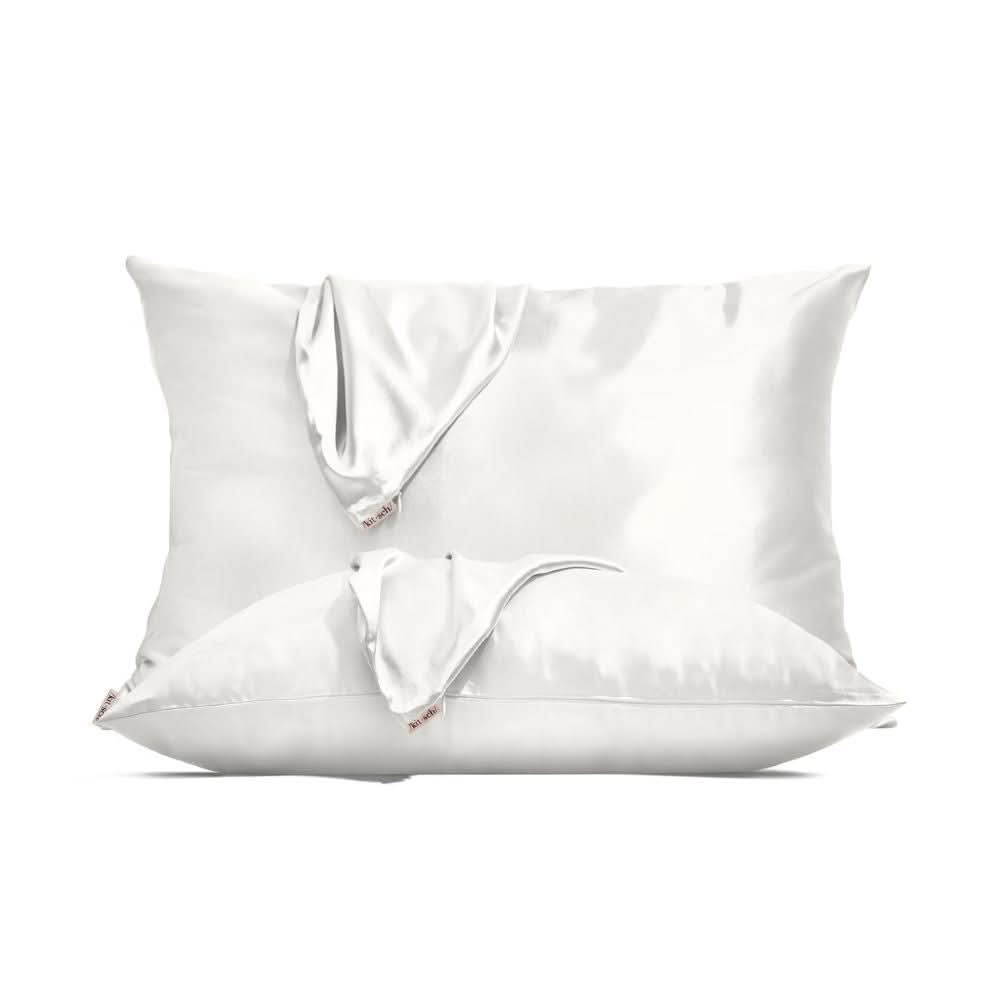 Kitsch Holiday Satin Pillowcase Duo - Ivory