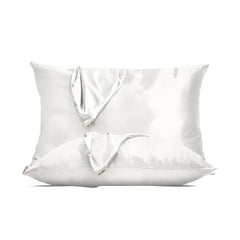 Kitsch Holiday Satin Pillowcase Duo - Ivory