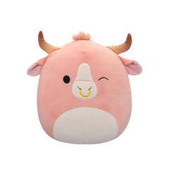 SQUISH Mallows Houston Brahma Bull Plush Toy Peach 16 Inch