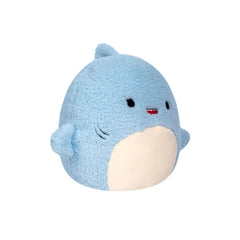 SQUISH Mallows Fuzzamallow Davie Shark Plush Toy Blue 12 Inch