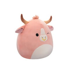 SQUISH Mallows Houston Brahma Bull Plush Toy Peach 16 Inch