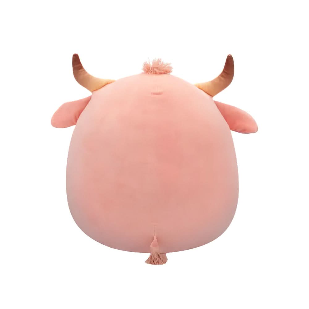 SQUISH Mallows Houston Brahma Bull Plush Toy Peach 16 Inch