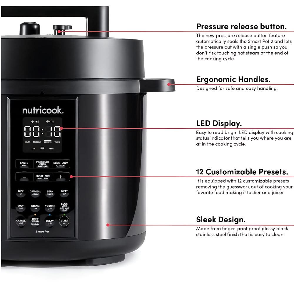 Nutricook Smart Pot 2 6Liter - Black