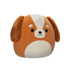 SQUISH Mallows Ysabel Spaniel Plush Toy Brown White 12 Inch