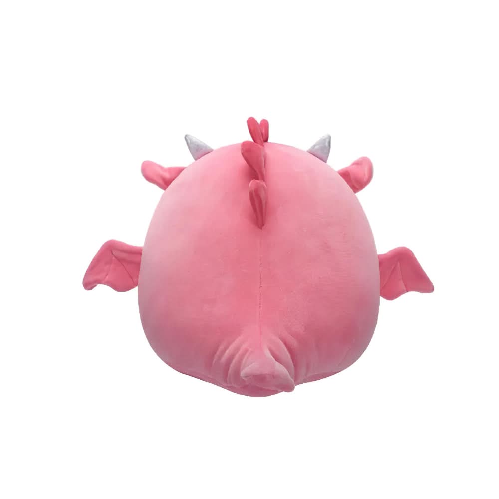 SQUISH Mallows Aegi Dragon With Sakura Flower Belly Plush Toy Pink 12 Inch