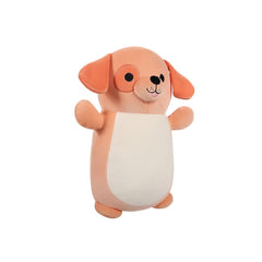 SQUISH Mallows Drella Dog Hugmee Plush Toy Peach 14 Inch