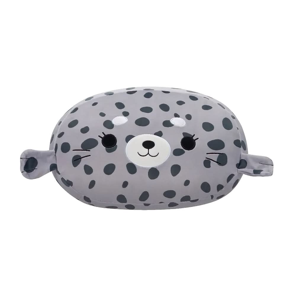 SQUISH Mallows Stackables Odile Spotted Seal Plush Toy Grey 12 Inch