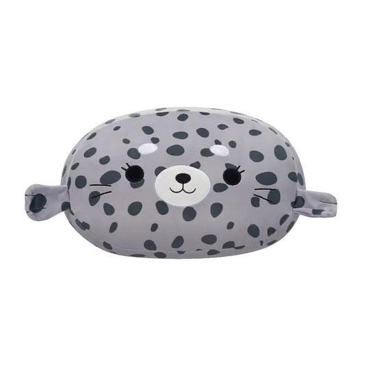 SQUISH Mallows Stackables Odile Spotted Seal Plush Toy Grey 12 Inch