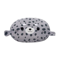 SQUISH Mallows Stackables Odile Spotted Seal Plush Toy Grey 12 Inch