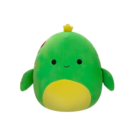 SQUISH Mallows Lars Neon Turtle Tie Dye Shell Plush Toy Green 12 Inch