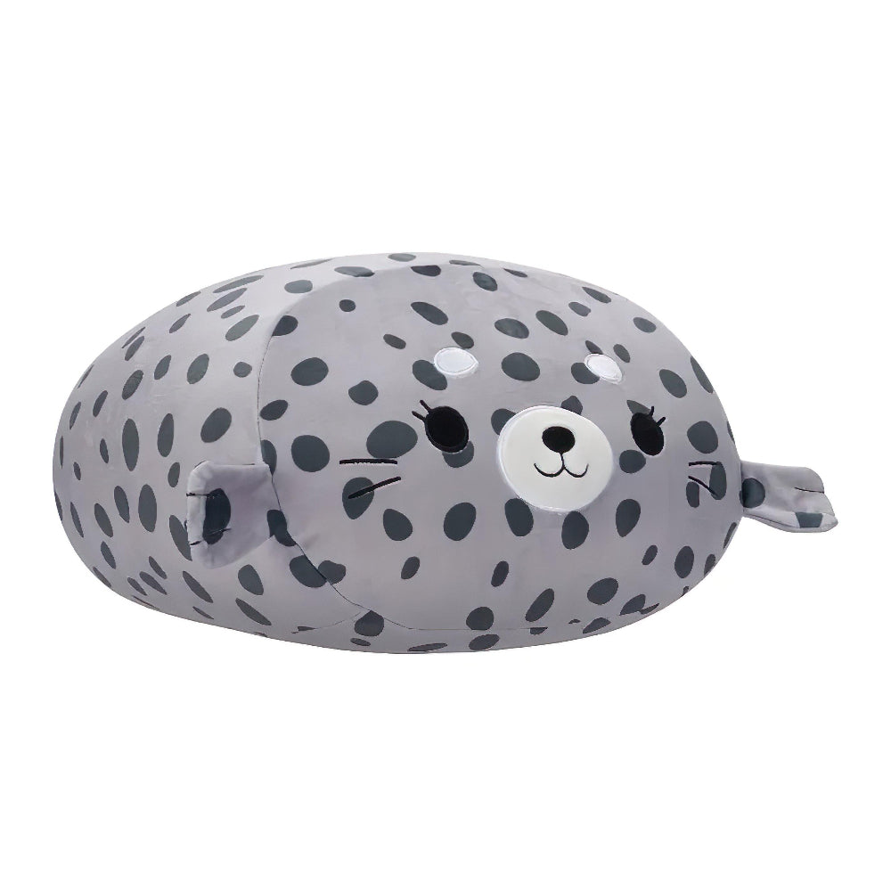 SQUISH Mallows Stackables Odile Spotted Seal Plush Toy Grey 12 Inch