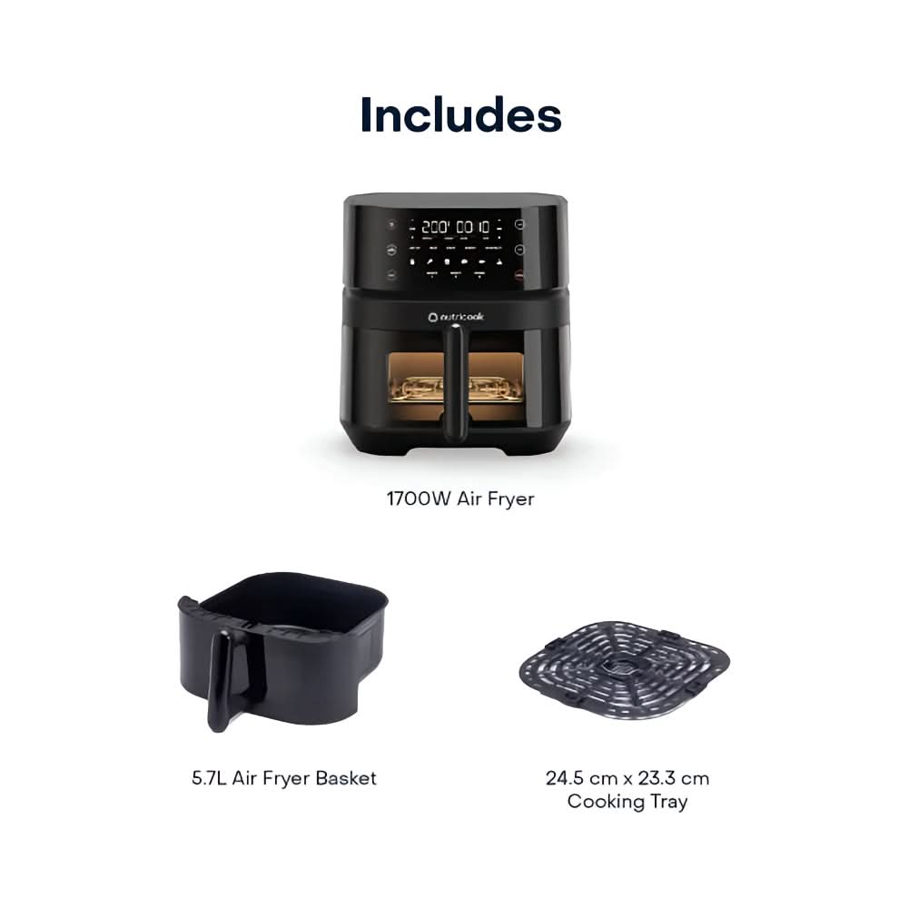 Nutricook Air Fryer Vision 5.7L - Black